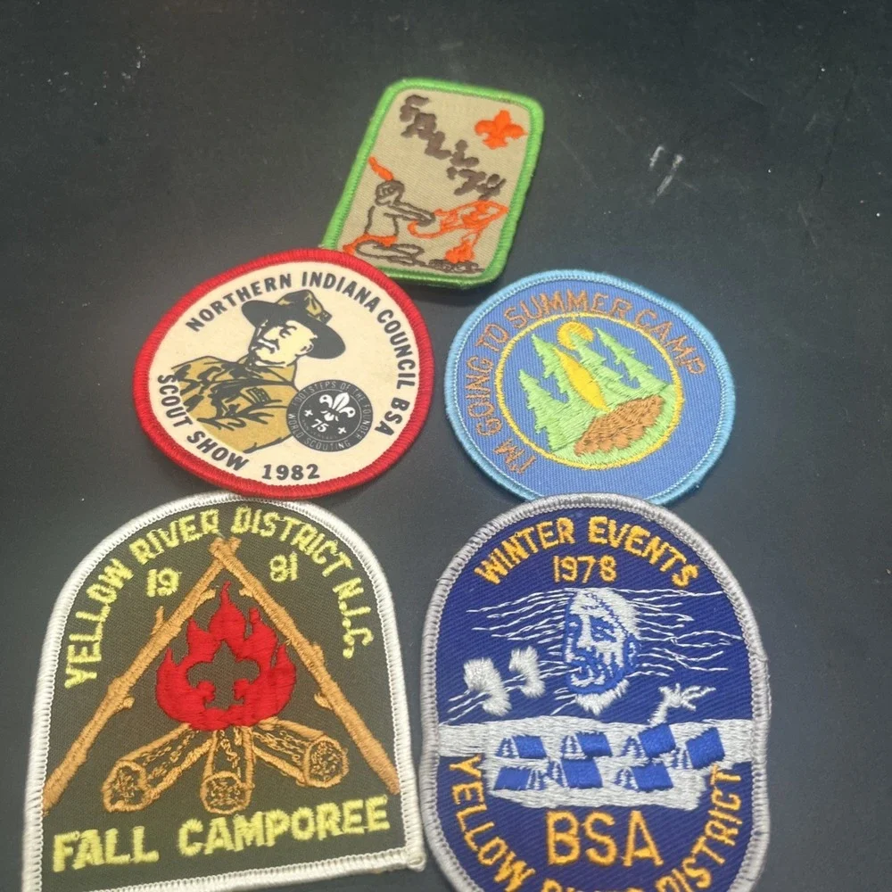 Vintage BSA Boy Scout Patch Lot (5) - 1978 1981 1982 Camporee, Scout Show - Picture 14 of 16